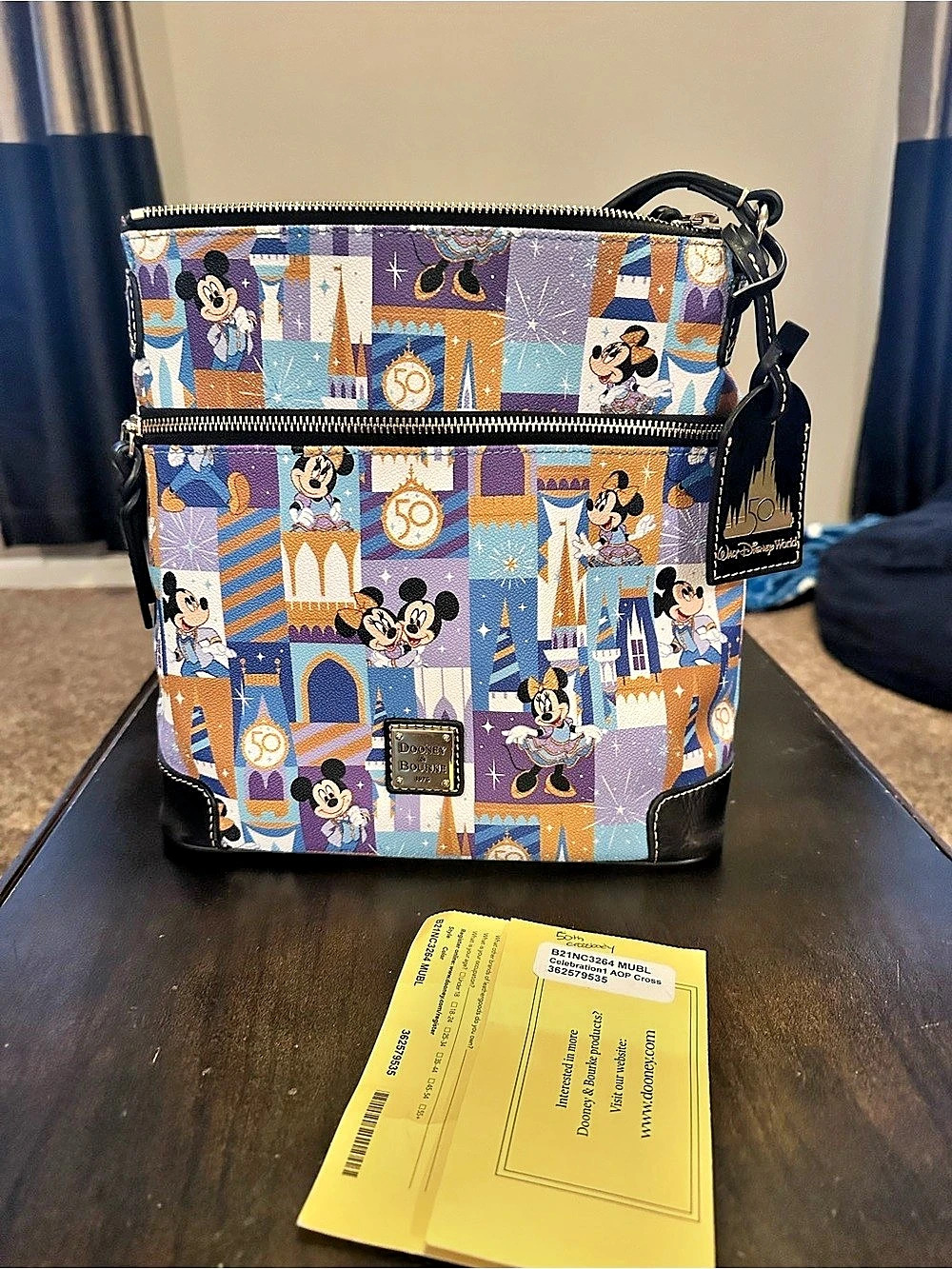 Disney World 50th Anniversary crossbody bag